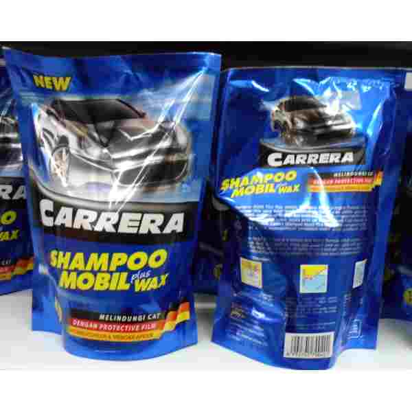 Carrera Shampo Mobil Motor Plus Wax 400 ml Body Cat Kilap Waxing Pembersih Pengkilap Pelindung Body Mobil Motor