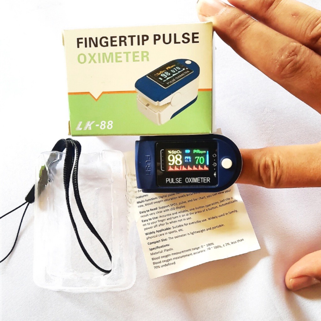 OXIMETER SP02 HEART RATE I Fingertip pulse oxymeter| SATURASI OKSIGEN | PULSE OXIMETER LK88