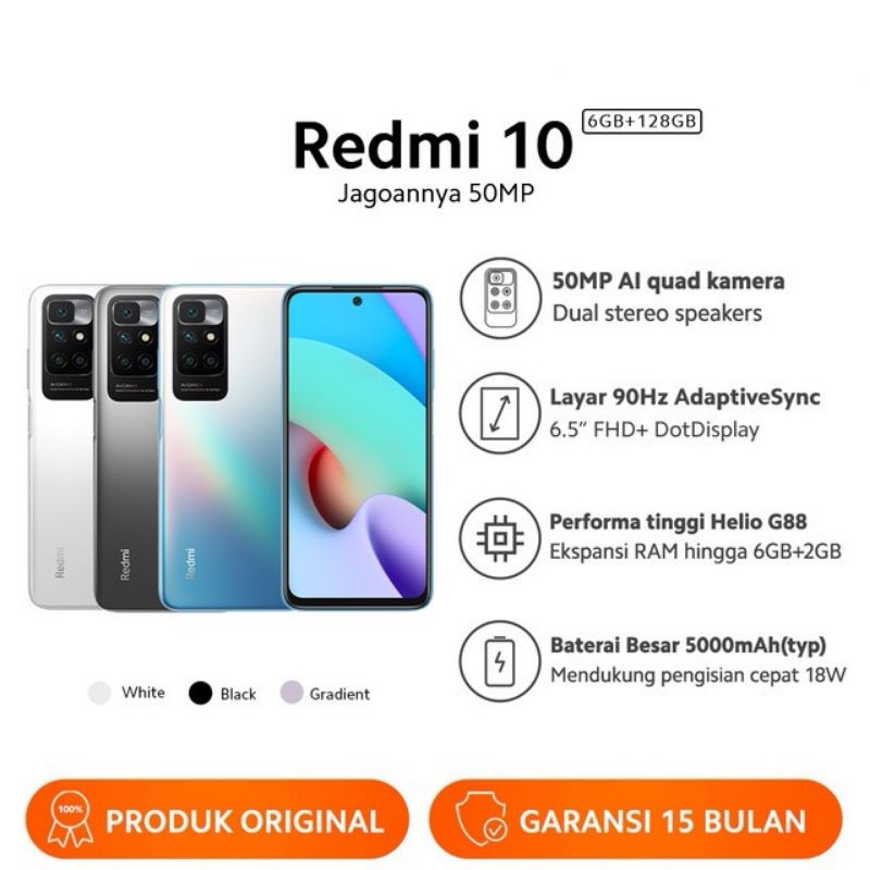 XIAOMI REDMI 10 64&128 & REDMI 9 4/64GB GARANSI RESMI-0