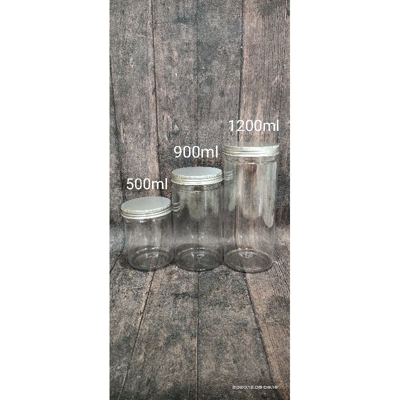 toples  tabung ALUMUNIUM 1000ml / toples 1000 ml