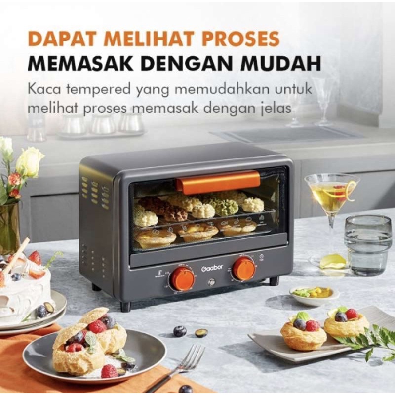 GAABOR OVEN LISTRIK ALAT DAPUR ELECTRIC MICROWAFE MULTIFUNTION GT-M12A