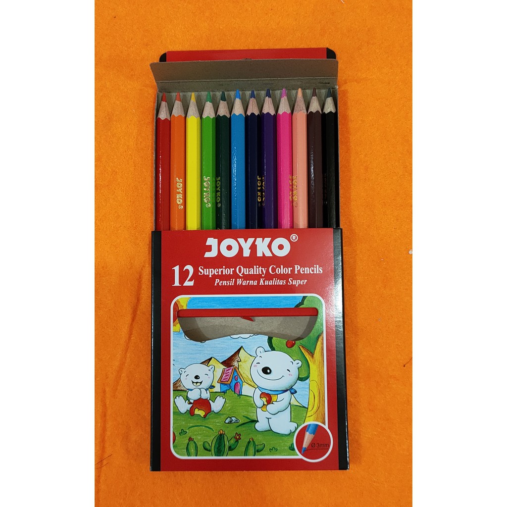 

PENSIL WARNA / KELIR KAYU JOYKO PENDEK 12 W