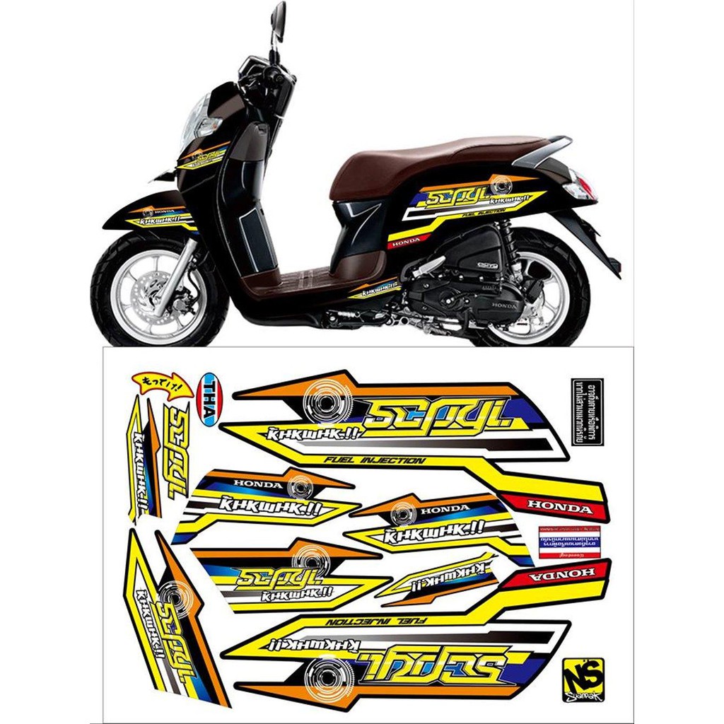 STRIPING SCOOPY STICKER THAILAND SCOOPY