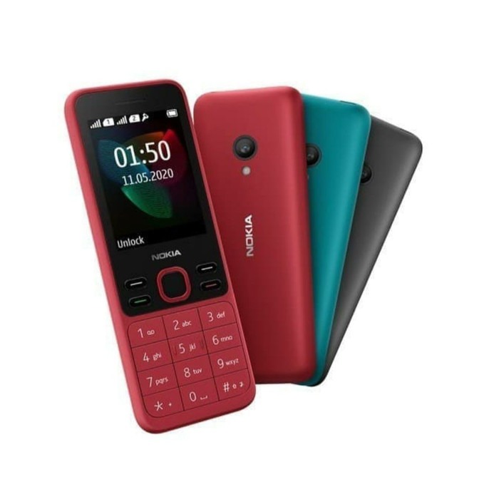 NOKIA 150 2020 DUAL SIM CAMERA BLUETOOTH GARANSI RESMI LAYAR 2.4 INCH MP3 CANDYBAR HP NOKIA JADUL-nokia150 (2020)