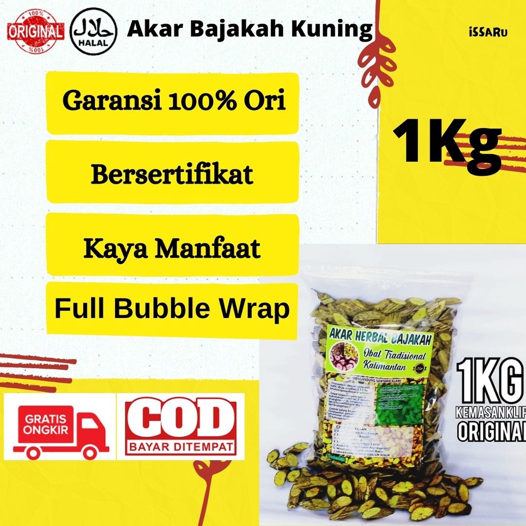

Akar Kayu Bajakah Kuning Asli Kalimantan Obat Diabetes - 1Kg