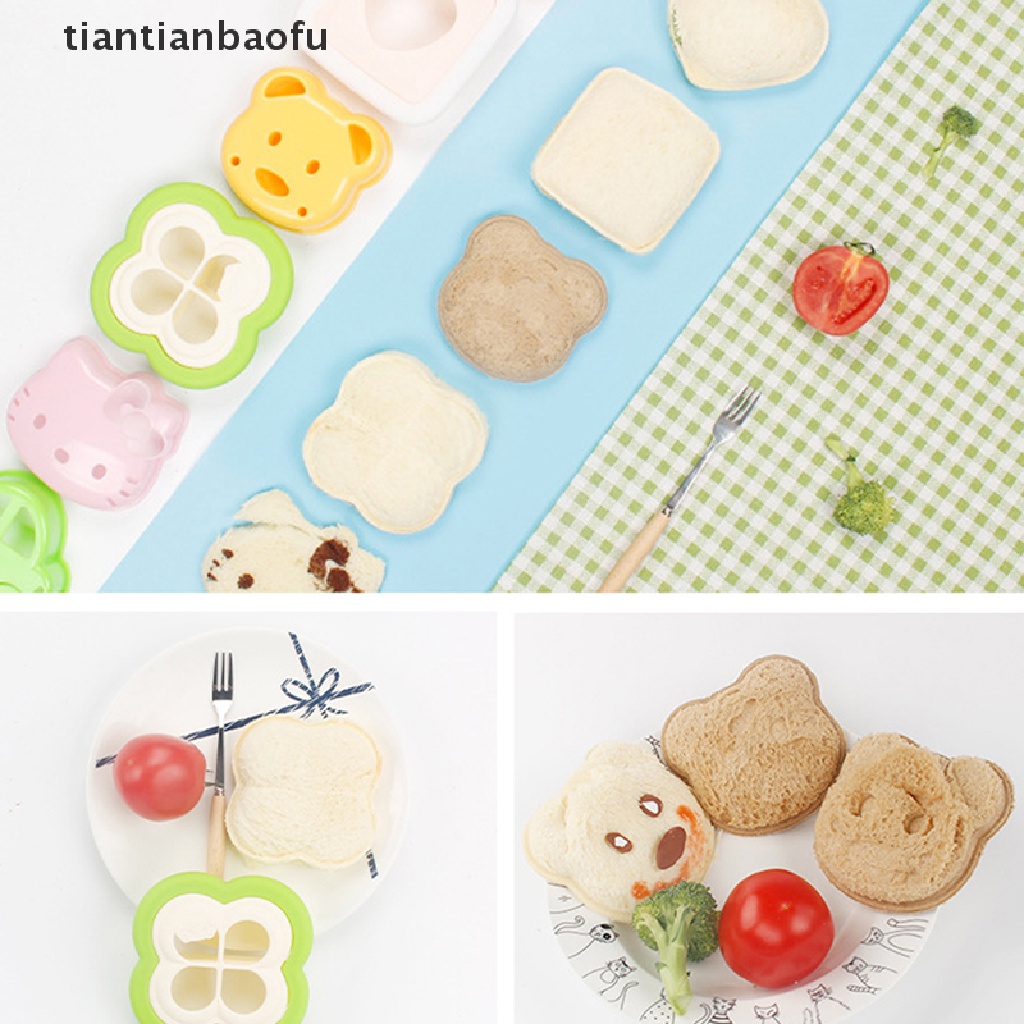 Cetakan Pemotong Roti Sandwich Bento Makan Siang Bentuk Teddy Bear