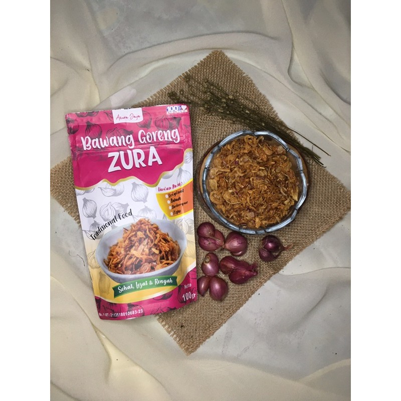 

LANGSUNG KIRIM!! Bawang goreng Zura Original tanpa tepung 100gr