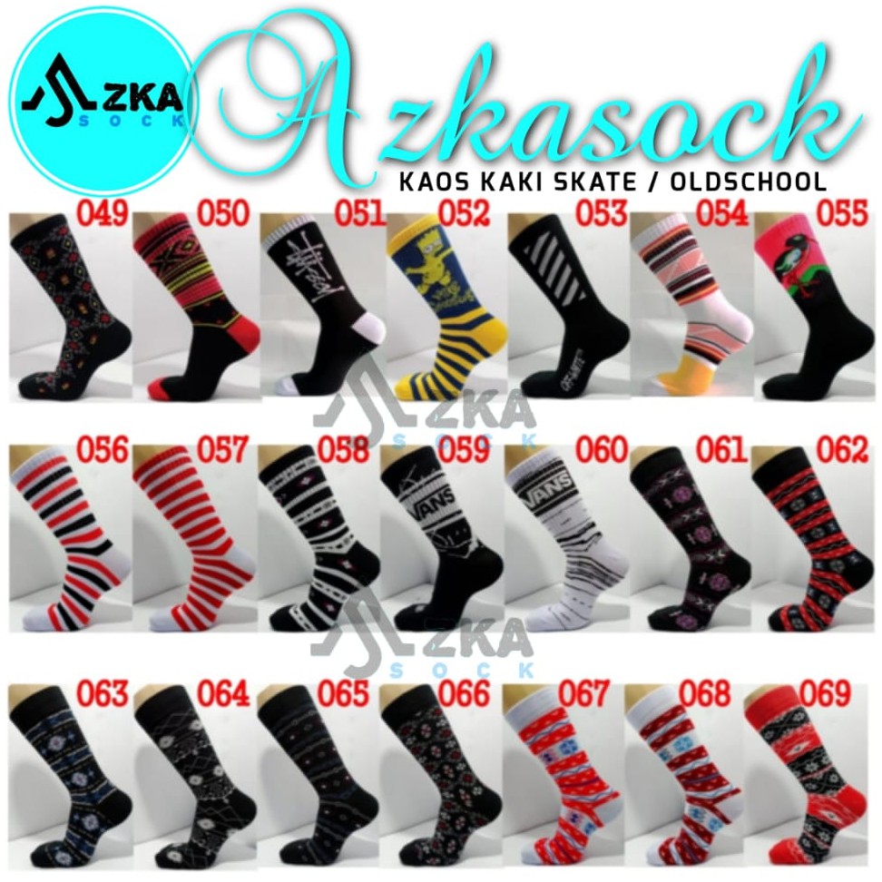 Kaos Kaki Motif Skate Style (BEBAS PILIH MOTIF)