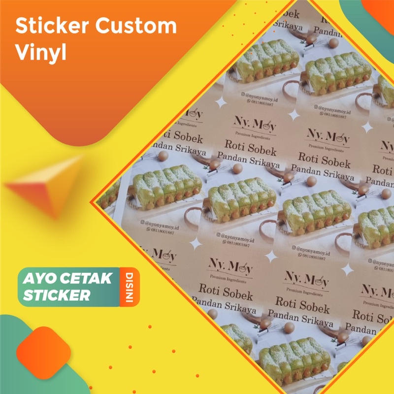 

Cetak Stiker Vynil A3+ Free Cutting Pola