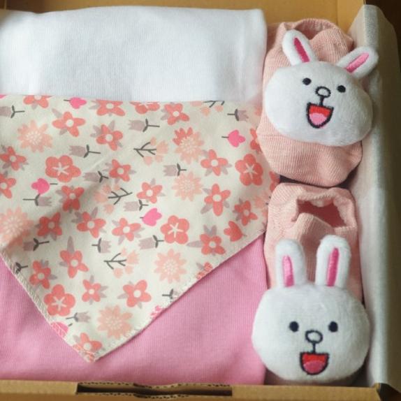 

✯ Paket Hampers Bayi Kado lahiran bayi Gift set bayi Newborn baby Gift - BROWN, Polos ☆