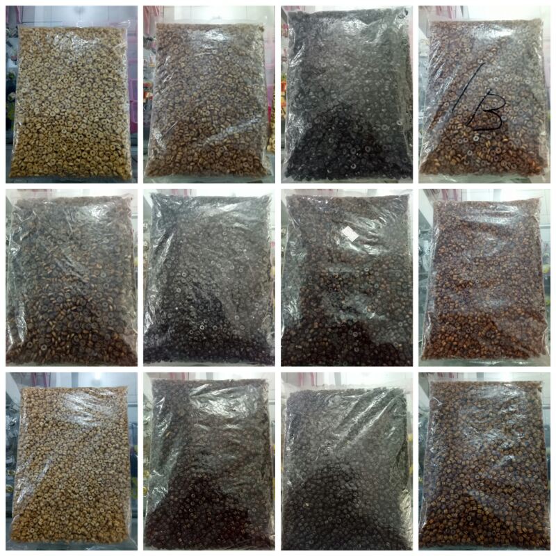 manik-manik bahan kayu (450gram)