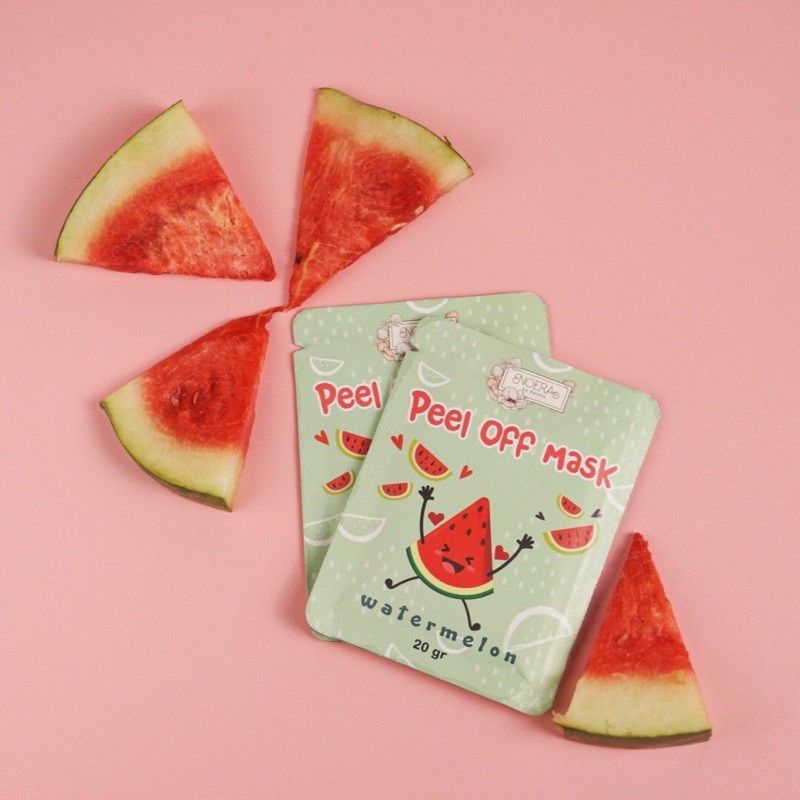 Noera Peel Off Mask Watermelon | Masker organik BPOM