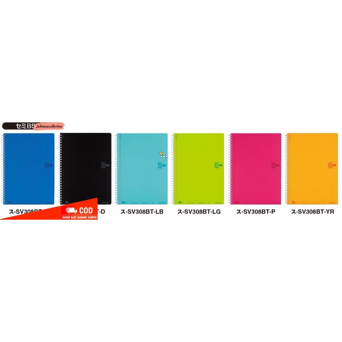 

✨ BISA COD ✨ KOKUYO Soft Ring notebook B5 6mm ruled w/dot-lines 36lines - 80SHEETS - LIGHT BLUE