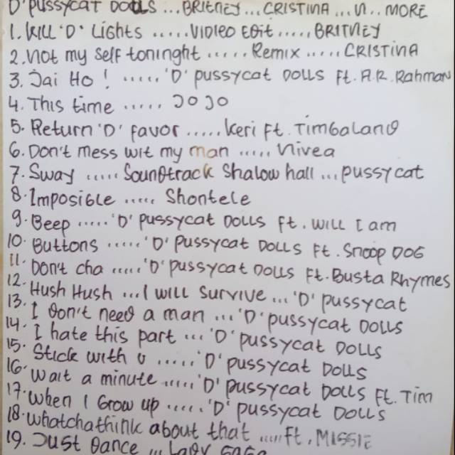 Vcd musik the pussycat dolls britney christina n more