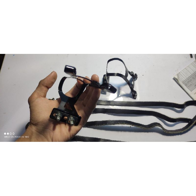 toeclip ckc besi with leather strap brev