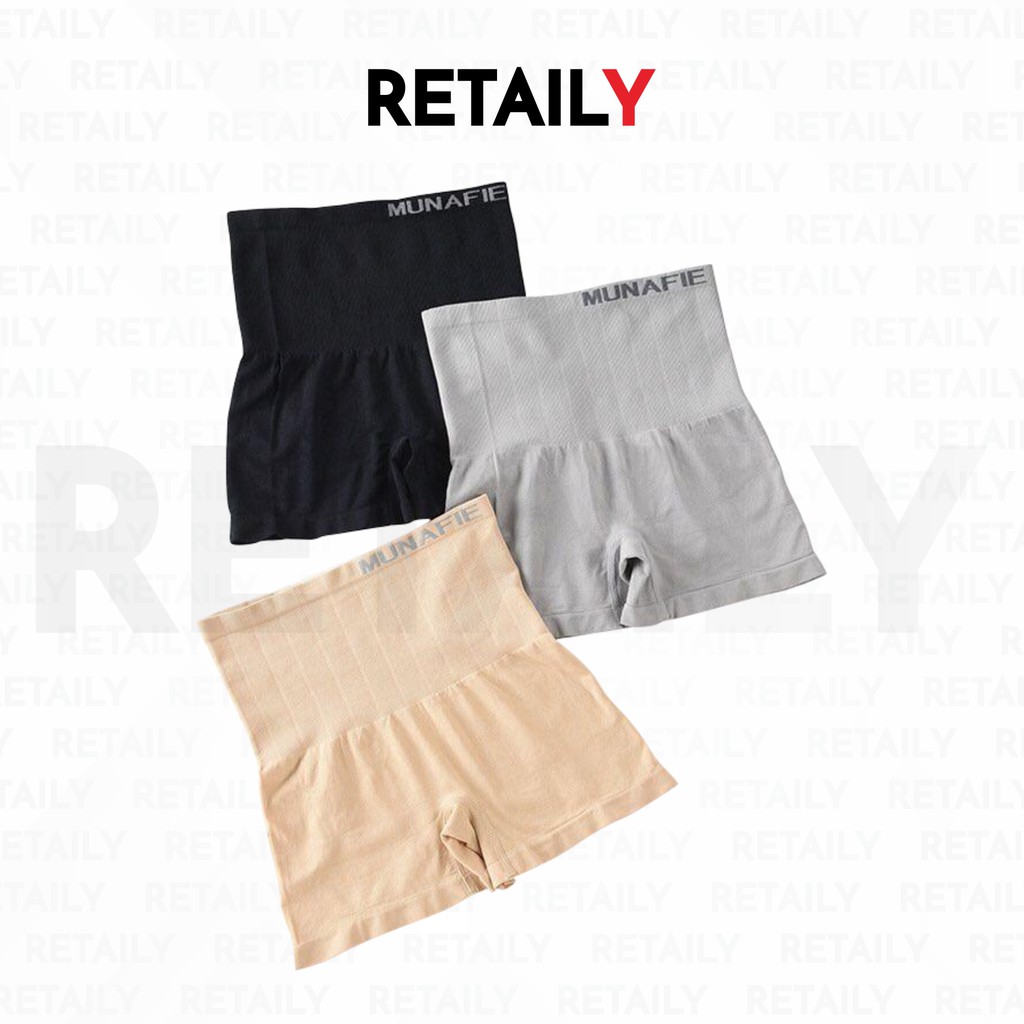 Retaily W010 High Waist Boxer Celana Korset Pengecil Perut Bentuk Petak Celana Dalam Wanita