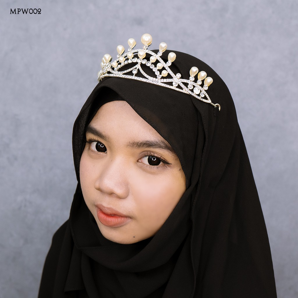 [PRODUK FAVORIT] CROWN BRIDE MAHKOTA PREMIUM ASESORIS HIJAB PESTA MPW002