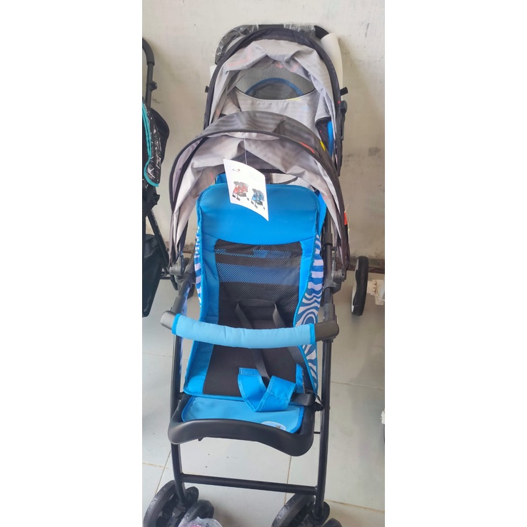 Labeille Stroller Kembar Sena 705 - Kereta Dorong Bayi Kembar - Blue