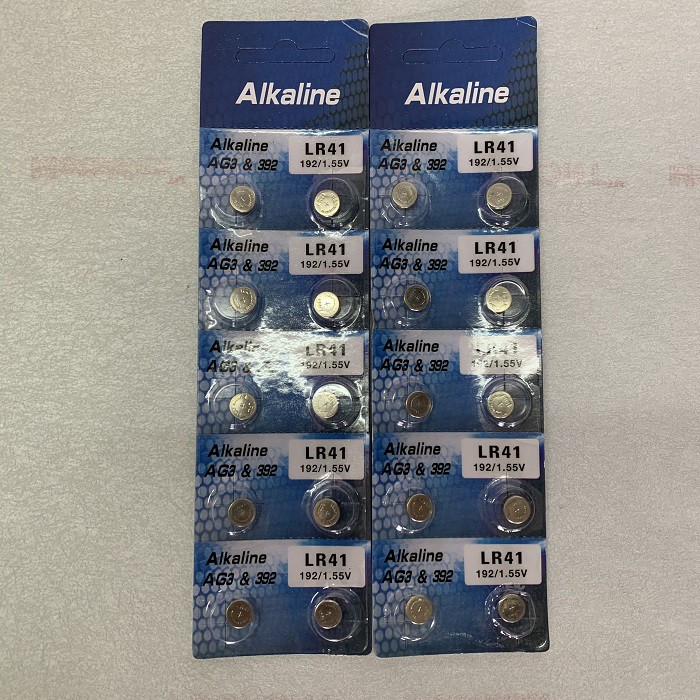 Baterai Kancing Alkaline LR41 AG3 Battery LR 41 AG 3 192/1.55V