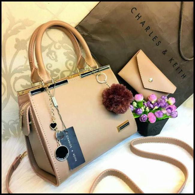 Top Handle Tas Import Tas Wanita Charles Keith Ck Jours