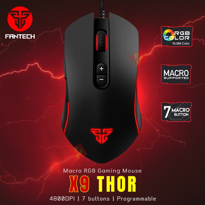 Fantech X9 THOR Gaming Mouse Macro