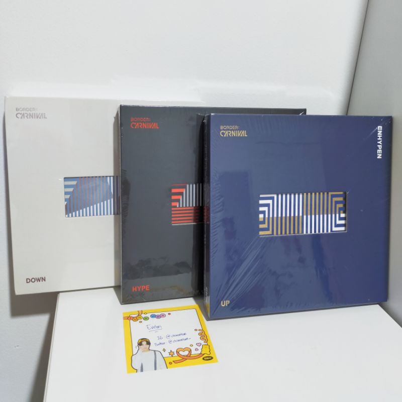 [BACA DESC] ENHYPEN BORDER CARNIVAL SEALED READY UP DOWN HYPE