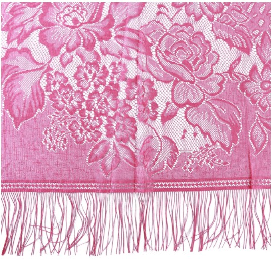 Syal Hijab Panjang Lace Hollow YL