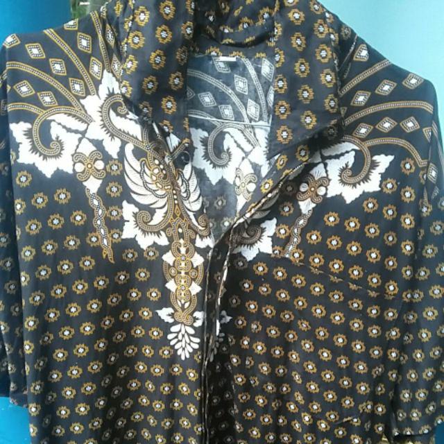 Asli Kemeja Batik Modern Kualitas Original Hem Pendek Motif Koko Sapto Kholis Pekalongan Murah Keren