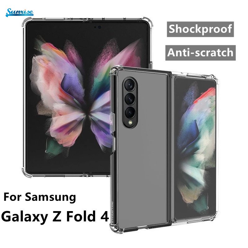 Case Pelindung Transparan Shockproof Ultra Tipis Untuk Samsung Galaxy Z Fold 4