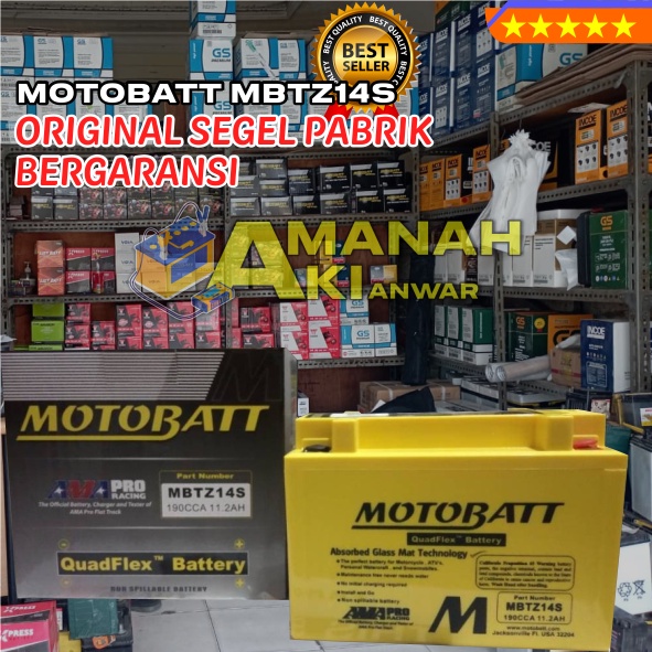 AKI Kering MOTOBATT MBTZ14S - Untuk Motor PIAGGIO: Piaggio Zip