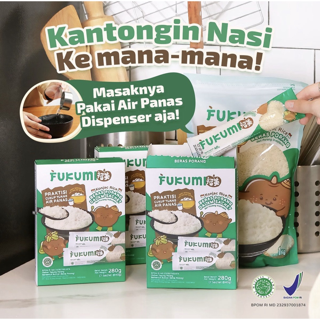 

Fukumi Beras Porang Box Sachet