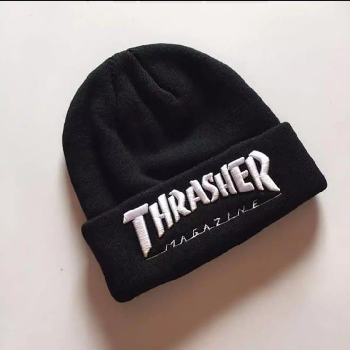 BEANIE THRASHER // TOPI KUPLUK PRIA WANITA SHORT // KUPLUK PRIA DISTRO MURAH // KUPLUK WANITA KOREA STYLE PALING KEREN 2021 REALPICT