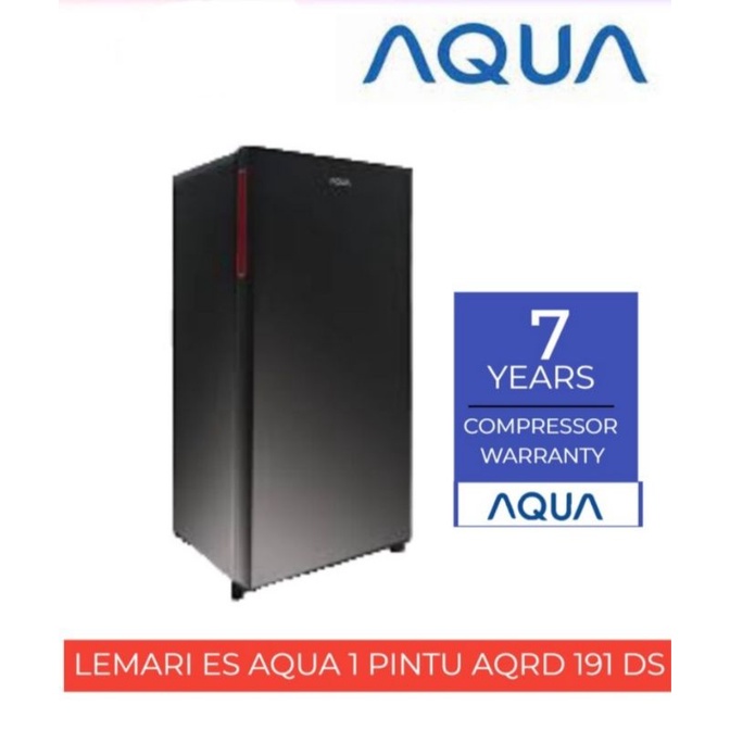 Kulkas AQUA TYPE: AQR-D191LSilver & DS black 180liter untuk kotacirebon Garansi7thn