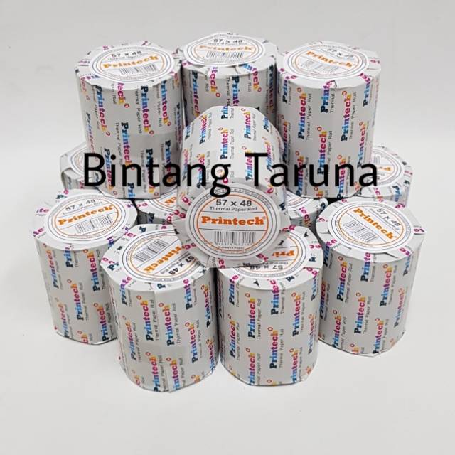 Kertas Mesin Kasir Printech 57x48 mm Kertas Thermal Printech 57 x 48mm