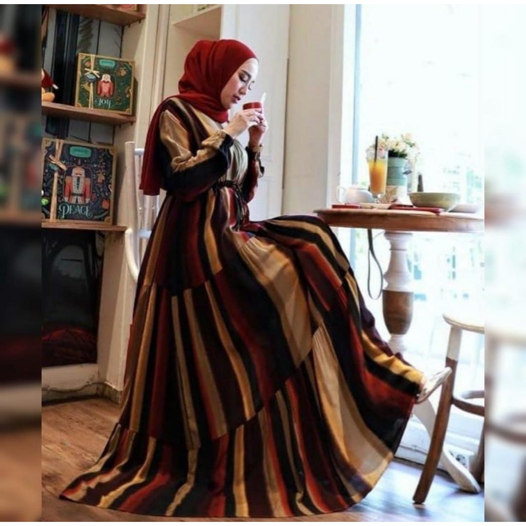 HOMEY DRESS GAMIS BAHAN KATUN VISCOSE ANEKA MOTIF TERBARU SHOPEE_ID #SHOPEE_ID