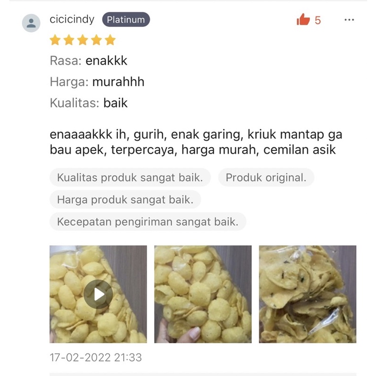 Safirablooms Gemblong / Ketempling / Kecimpring Snack Khas Kuningan