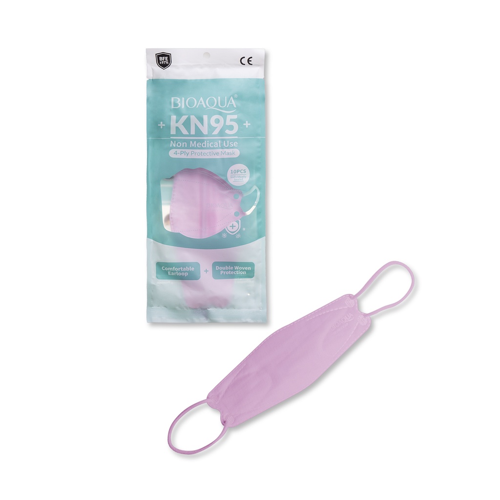 BIOAQUA Mask Dewasa Disposable Mask Kesehatan Medis Kf 94 10 Pcs Original