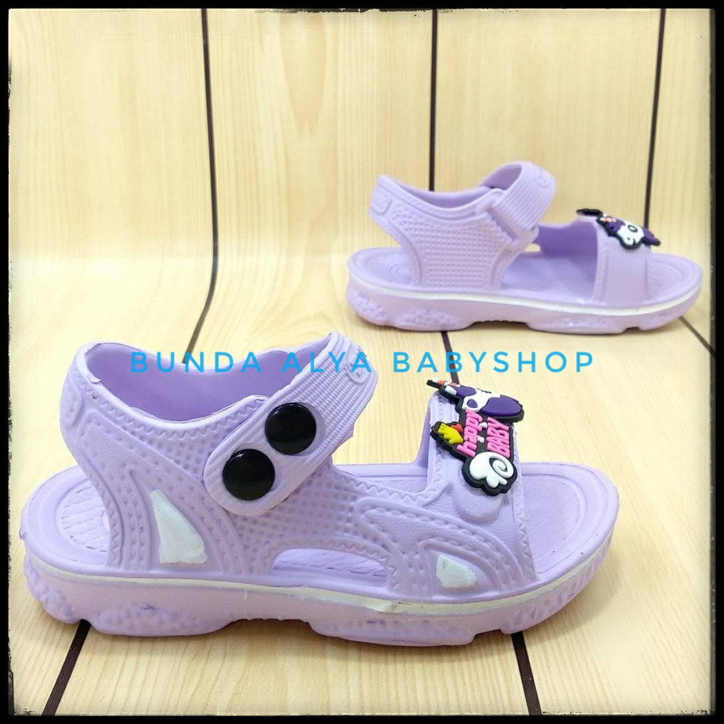 Sandal Anak Perempuan Usia 2 3 4 5 Tahun Motif Lucu UNGU - Sendal Anak Cewek Karet Unicorn Anti Licin Size 24 - 29