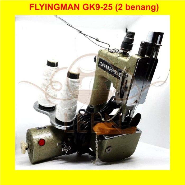 Mesin Jahit Karung Flyingman GK9-25 2 benang Portable Bag Closer LEEN