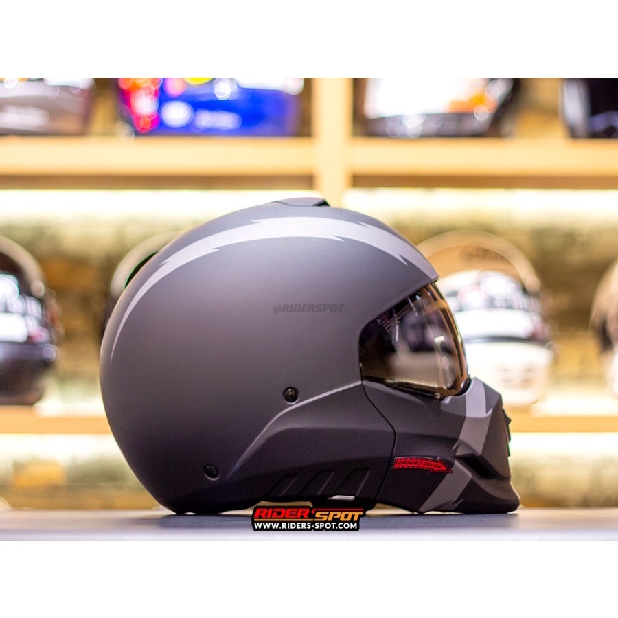 Helm Motor Bell Broozer Arc Matte Black Crossover Helmet Original