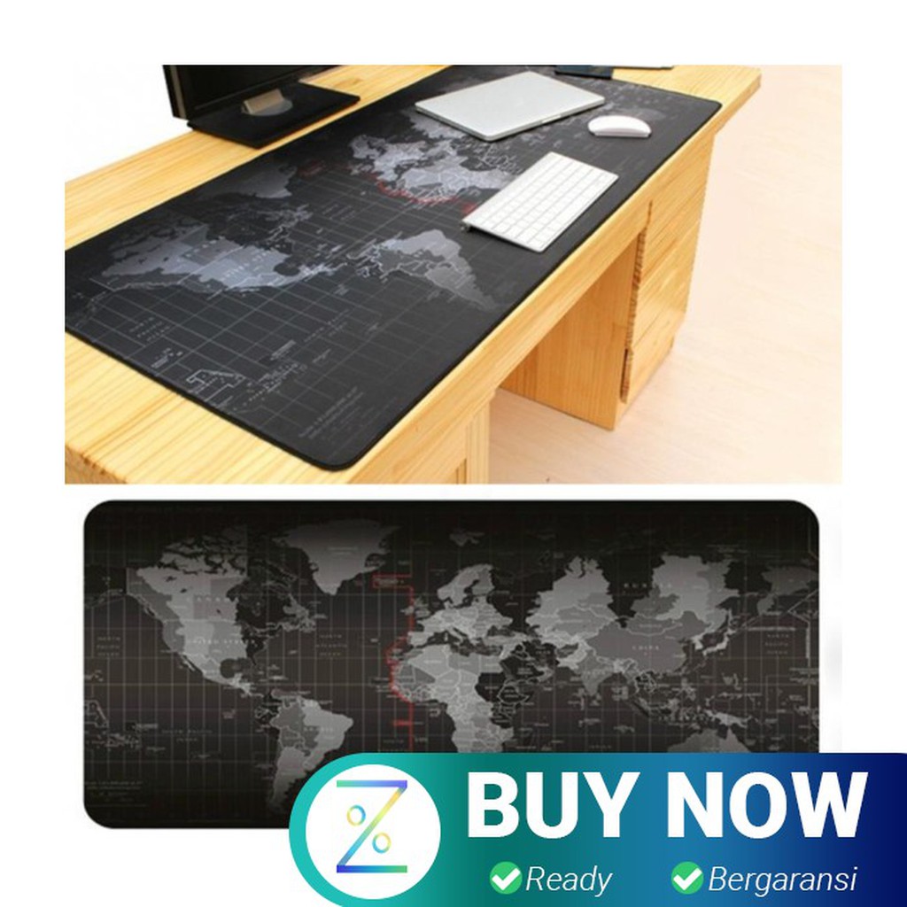 Gaming Mouse Pad XL Desk Mat Motif Peta Dunia 400 x 800 mm - MP002 - B