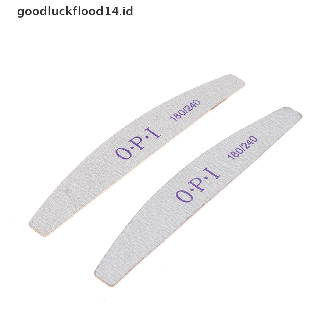 [OOID] 10pcs/Lot Wooden Nail Files Professional Nail Buffer 180/240 Nail File ID