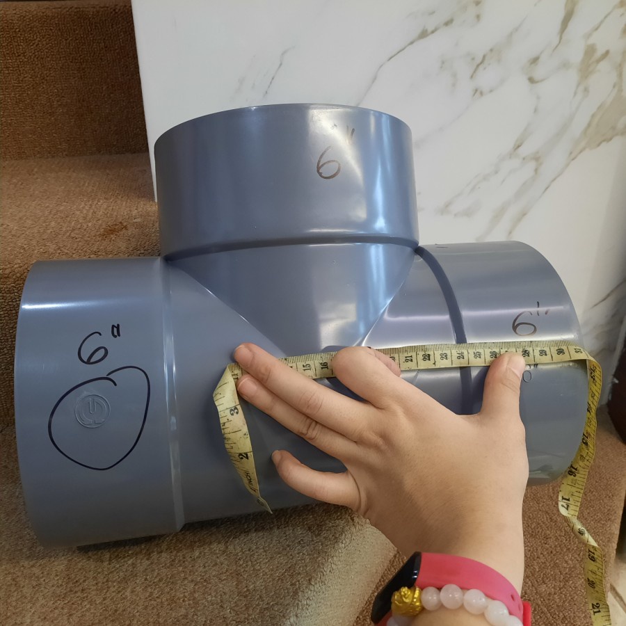 tee 6" Maspion / sambungan pipa pvc 6" / tee pvc 6"