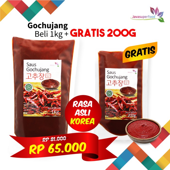 

- BARU [HALAL] Gochujang 1kg Rasa Asli Korea/Sauce Sambel Pasta/Chili Paste