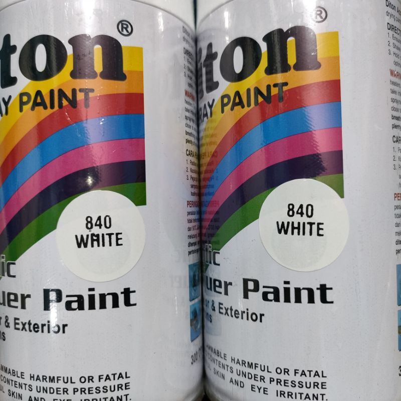 Pilok Pilox Cat Semprot Diton White 840 Putih 300cc