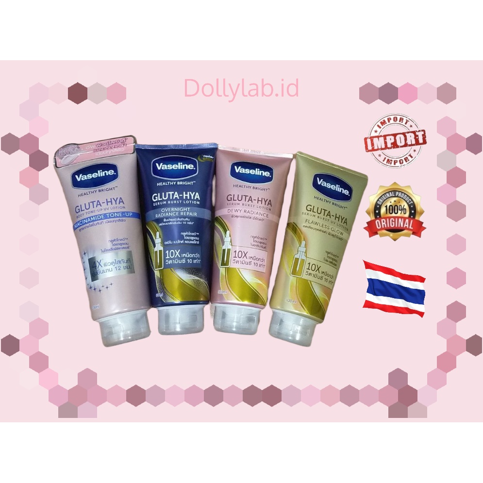 VASELINE GLUTA HYA BODY SERUM ORI IMPORT UNILEVER 🇹🇭 THAILAND 330ml 100% ORIGINAL