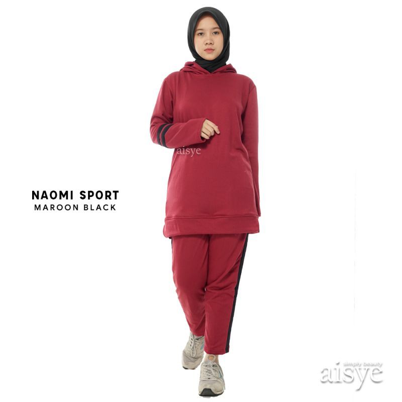 Baju Senam Setelan Wanita Olahraga Muslimah Sporty Muslim NAOMI AISYE