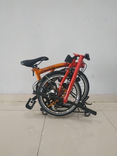  Sepeda  Lipat  Folding Bike 16 Element Pikes 5s Gold  Dragon 