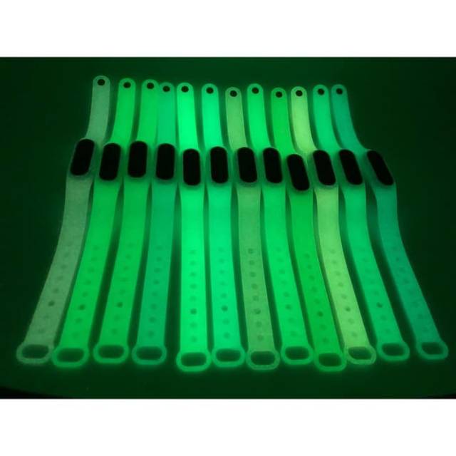 JAM TANGAN LED GELANG KARET JAM LED FOSFOR JAM TANGAN GLOW IN THE DARK