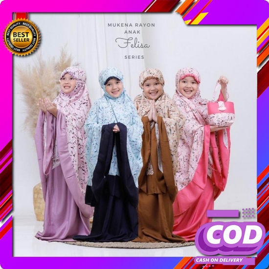 Mukena Kids Motif Series Original Tulus Signature Bahan Rayon Viscose Premium / Bira Meima Hima Elmi